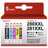 ONLYU ONLYU 280XXL 281XXL Compatible for Canon Ink 280 and
