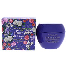 LErbolario L'erbolario body cream - dance of flowers - floral, powdery scent - made with roses, violets, peonies, camellias, irises, poppies and cherr