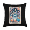 Russian Blue Tarot Card Throw Pillow