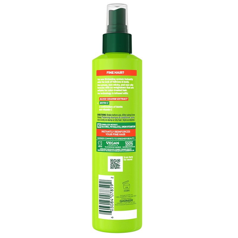 Garnier Fructis Grow Strong Thickening 10-in-1 Spray, Biotin-C, 8.1 Fl