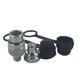 LX-KZE-B-02 1/4" NPT Replaces Enerpac A-630 10,000 PSI High Pressure High Flow Quick Connect&Disconnect Hydraulic Quick Coupler Set /w 2 Dust Caps