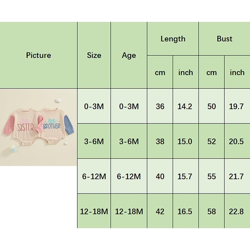 BeQeuewll Fall Toddler Baby Boy Girl Clothes Sister Brother Matching