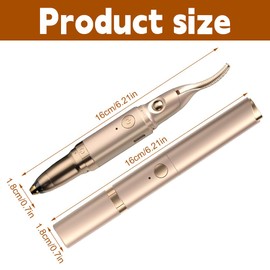 KQWVZ Heated Eyelash Curler, 2-in-1 Electric Eyelash Curler, Heated Eyelash Curler with 2 Temperature Modes, Heated Eyelash Curler USB, Safe Anti-Burn Design for All Eyelash Types