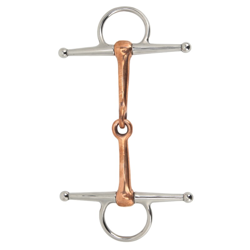 Horse Full Cheek Snaffle Stainless Steel Ring Snaffle Bit for