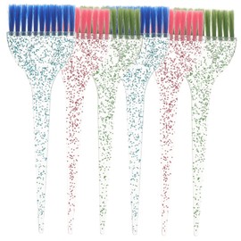 FOMIYES Hair Coloring Brush Set 6pcs Dye Brush Kit Red Green Blue Professional Salon Tools
