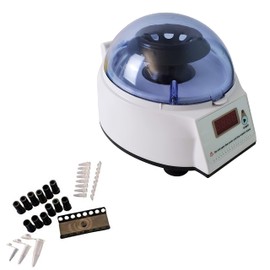 Mini Desk-top Centrifuge with 2 Rotors for 8 Micro Tubes or 2 PCR Strips (x8), 4000rpm, 110V