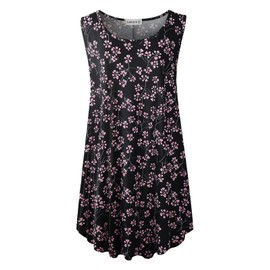 LARACE Tank Tops for Women Plus Size Sleevelss Tunic Casual Summer Clothes Swing Shirts for Leggings