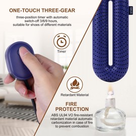 Flintronic Electric Shoe Dryer, Electric Shoe Dryer, Portable Shoe Dryer with 3 Modes Timer, Boot Dryer for Ski Boots, Socks, Shoes, Gloves (EU Plug)