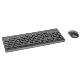 Manhattan Wireless Keyboard and Mouse Combo Set - Full-Size, Quiet Typing, 1200 DPI Precision, Universal Compatibility, USB Receiver - 180771