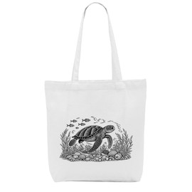 Aesthetic Ocean Coastal Beach Turtle Stuff Sea Turtle Gifts for Women Girls Sister Mom Canvas Tote Bag Weekender Beach Bag Reusable Grocery Bags for Shopping Christmas Girls Trip Summer Vacation