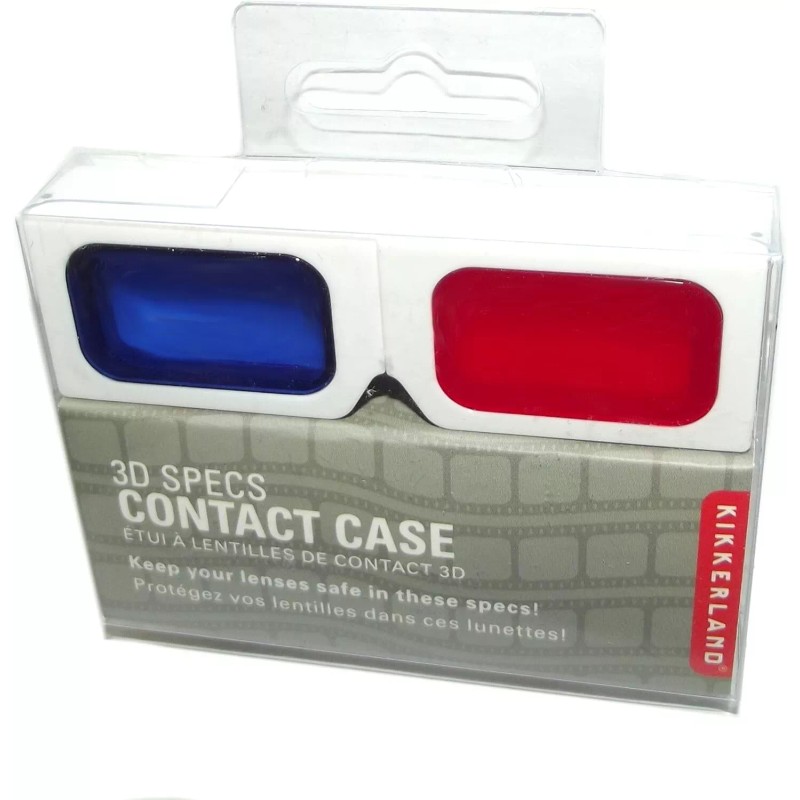Kikkerland Lot 2 Cool 3D Retro Glasses Shaped Contact Lens
