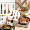 3 Pcs Wooden Spatula, Wooden Spatula for Cooking, Wooden Cooking