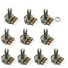 KKHMF 10pcs B1K Top Adjustment Single Turn Knurling Axis Volume