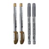WUZIA 4PCS Metallic Pens Silver and Gold Writing Pen Metallic