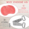 Shower Foot Scrubber Mat, Pink Silicone Shower Foot Scrubber, with