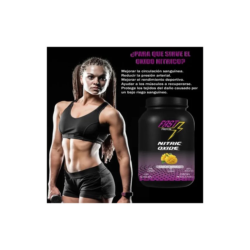 Óxido Nítrico Fast Suplement 1kg 200 Serv Varios Pre Entreno