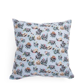 Vera Bradley Women's Cotton Decorative Throw Pillow Cover With Hypoallergenic Insert, Hedgehog Wild - Recycled Cotton, One Size