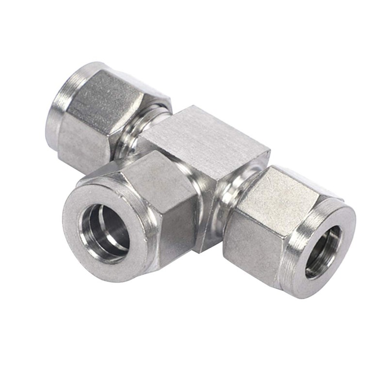 LOZOME 304 Stainless Steel 3 Way Compression Fitting, Tee, Adapter
