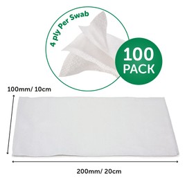 JFA Medical Premium Non-Woven Gauze Swabs 10cm x 20cm - Pack of 100