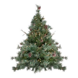 NORTHLIGHT Z99531 4' x 40" Pre-Lit Country Mixed Pine