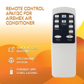 Replacement Remote Control for AIREMAX AC Air Conditioner Remote Control APO108C APO110C APA112C