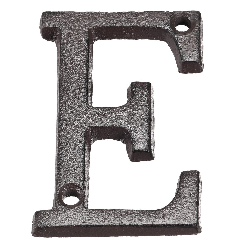 sourcing map House Letter, 3 Inch Cast Iron Letter E