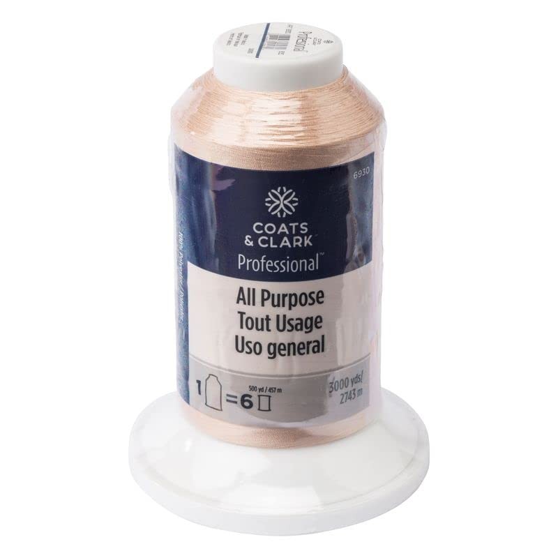 Coats & Clark Professional All Purpose Thread, 3000 yds, Buff