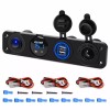 Nilight 4 in 1 ON/OFF Charger Socket Panel Dual USB