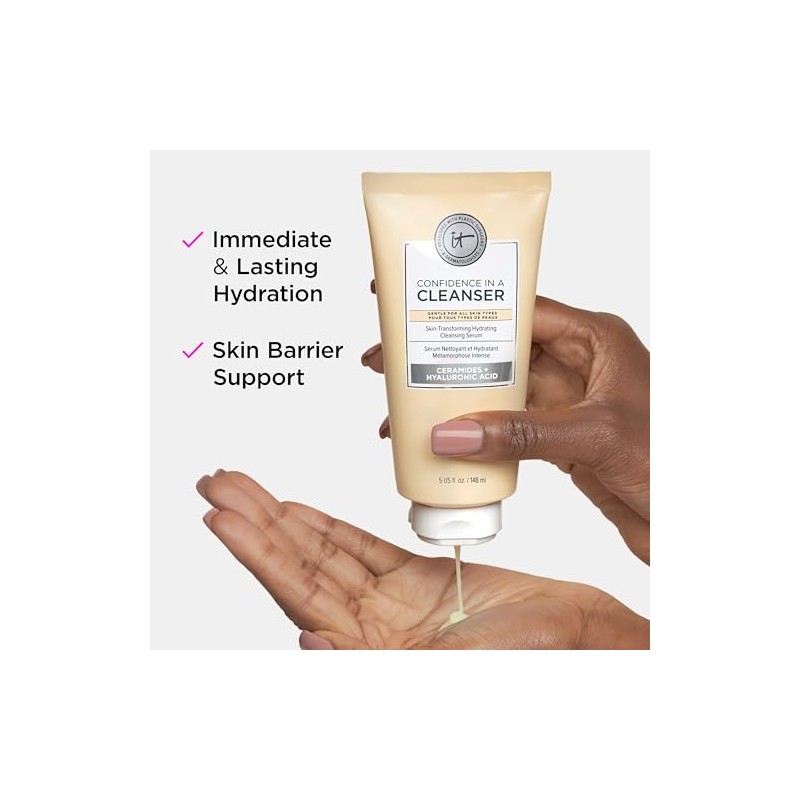 Cosmetics Confidence Cleanser Limpiador Facial Hidratante Gel Ácido Hialurónico Ceramidas