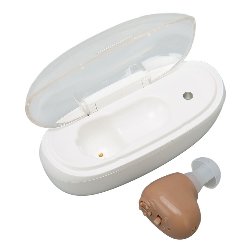 Hearing Aids Lightweight Rechargeable Magnetic Charging Case Mini Invisible Hearing