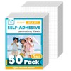【5 Mil】 Self Adhesive Laminating Sheets, 8 x 11 Inch