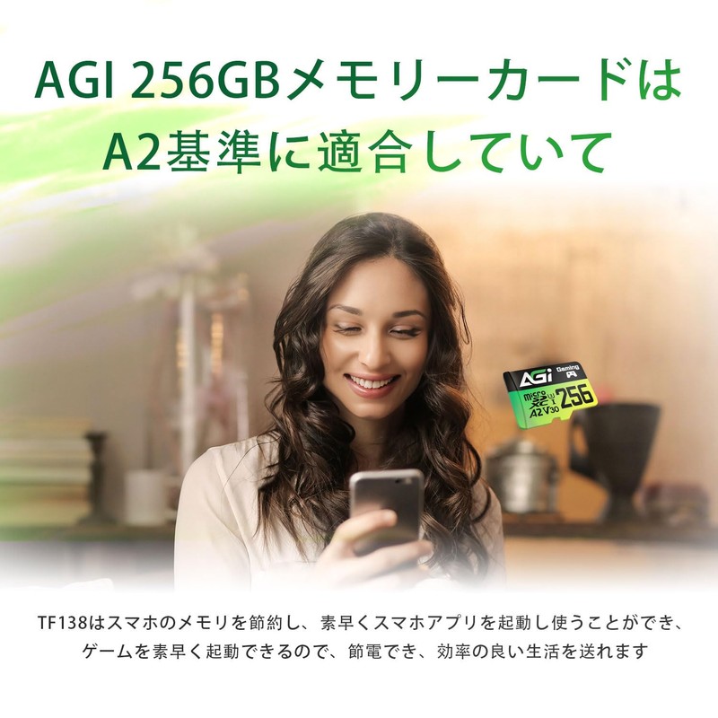 AGI 256GB MicroSD High Speed Memory Card A2 U3 V30