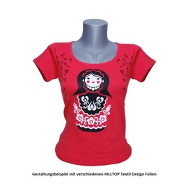 Set of 5 Glitter A4 Transfer Film/Textile Film for Ironing on Textiles – Perfectly Suitable for Plotter