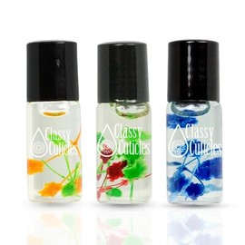 Classy Cuticles Classy Cuticles | Hand Blended Cuticle Oil | Vegan, Cruelty-Free, & Hydrating | Vitamin E, Jojoba, and Argan Oil | 3 mL Roller Bottle | Fruity Variety Pack | Mango, Apple, Blueberry | Pack of 3