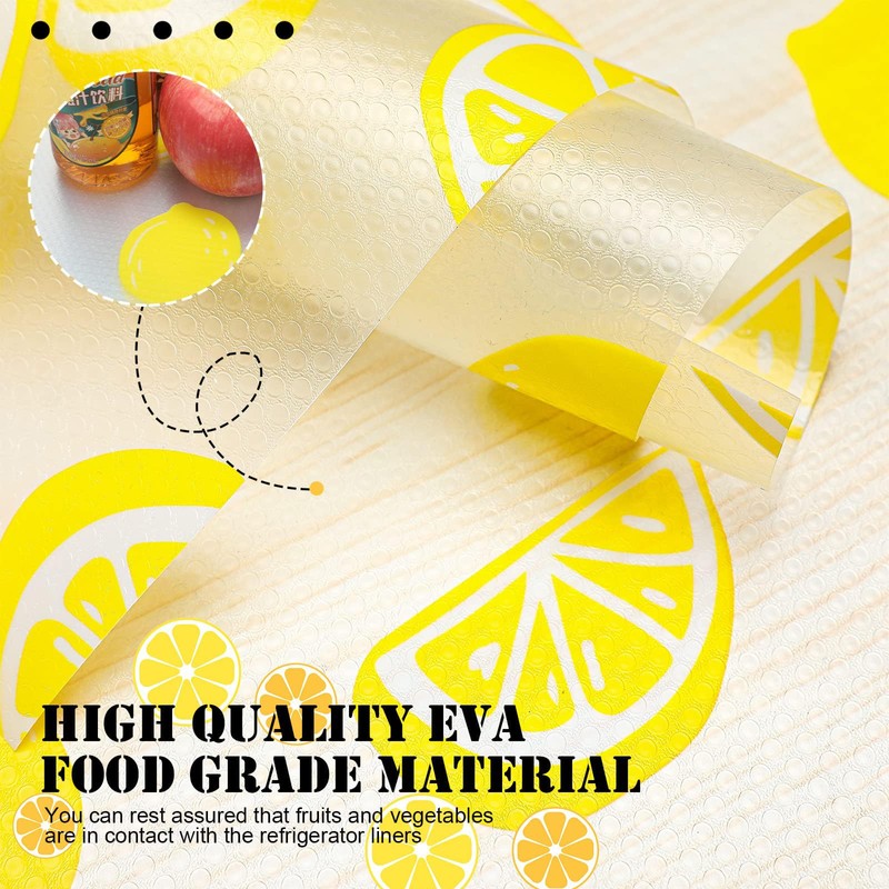 Pack of 8 Antibacterial Fridge Mats, EVA Non-Slip Mat Drawers,