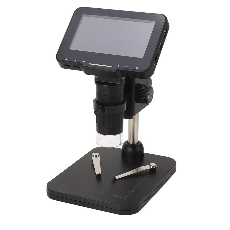 Digital Microscope 4.3in IPS Screen 1000X Inspection Microscope with LED