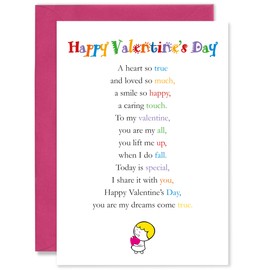Clarabelle Cards - Happy Valentine's Day Greetings Card for Her | Wife | Girlfriend | Partner | Friend | Fiance sold by Card Candy