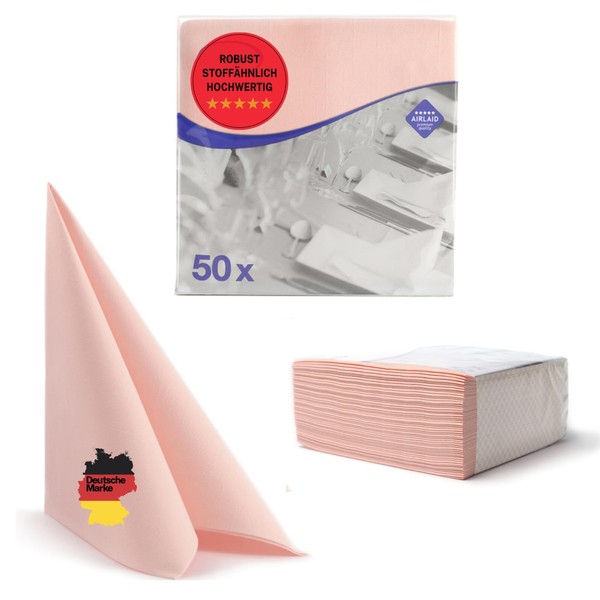 Aroba Airlaid Napkins, Fabric Look, 19 Colours, 40 x 40