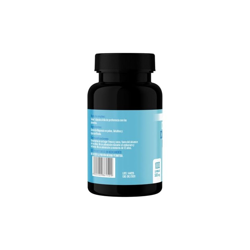 Cloruro de Magnesio en Cápsulas 500 mg | 100 Cápsulas