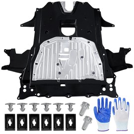 Jkorkm 74110-TBA-A00 Engine Splash Guard Under Car Shield Cover Compatible with Honda Civic 2016-2021 Replaces 74110tbaa00 Including Screws and Bolts Splash Shield Guard Under car