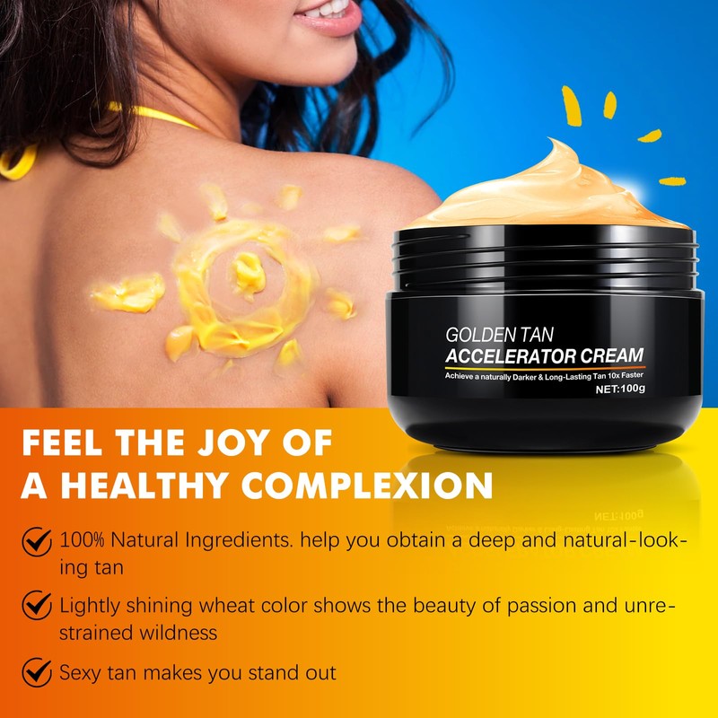 Self-Tanner for Body and Face 100gX2, Tanning Cream, Instant Body