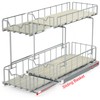 Simple Houseware 2-Tier Spice Rack Slide Out Wire Basket Drawer