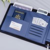 Antner Zippered 7 Ring Business Check Binder Portfolio for 3-Up