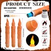 Baquler 6 Pcs Fall Flameless Candles Real Wax Hand Dipped