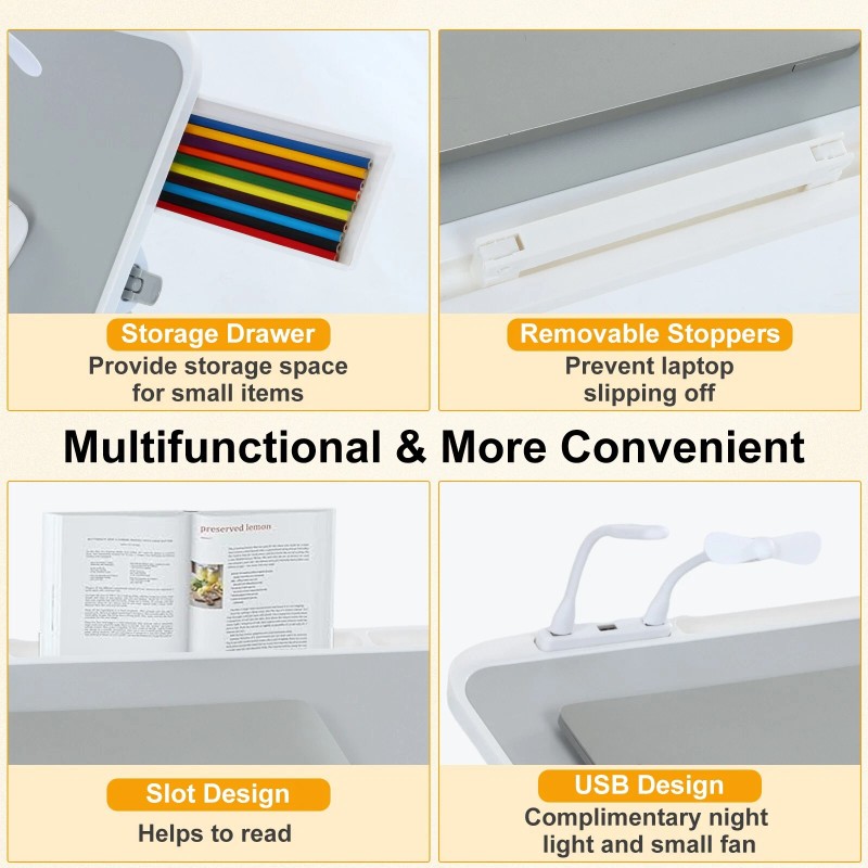 Universal Adjustable Laptop Tray, Adjustable Laptop Desk, Laptop Table Stand