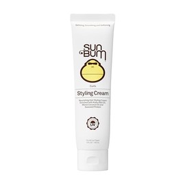 Sun Bum Curls and Waves Styling Cream - Lightweight Formula for Wavy and Curly Hair - Nourishing Kukui Nut and Coconut Oil - Frizz Free finish - Vegan