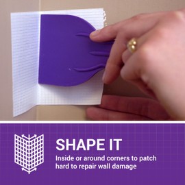 StrongPatch 6 in. x 6 in. Flexible Self-Adhesive Wall Repair Patch (3-Pack) – Versatile, Cut-to-Fit, Easy Application for Holes, Cracks, and Corners