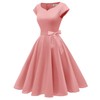 Kingfancy Women Vintage 1950s Dress Retro Cocktail Party Swing Dresses