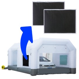 GORILLASPRO Inflatable Paint Booth Replacement Filters (2 Activated Carbon Filters) - Applies to GORILLASPRO Booth Only