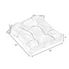 South Pine Porch Outdoor 20-inch Square Tufted Seat Cushion, Set